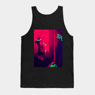 Pink Lit Baby Witch Tank Top